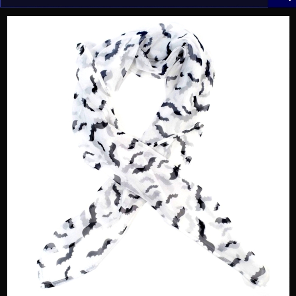 BAT HAIR SCARF/ NECK TIE SCARF